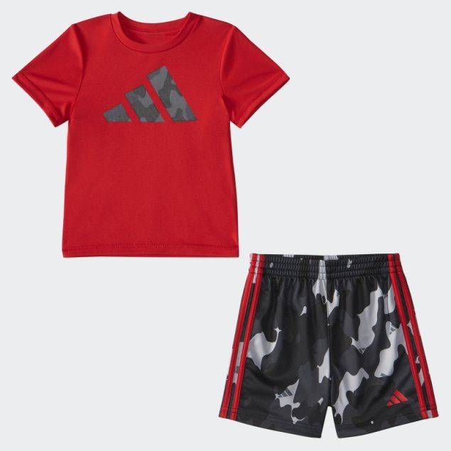 Pantalón Corto Adidas Scarlet Ibpoly Tee Camo Aop