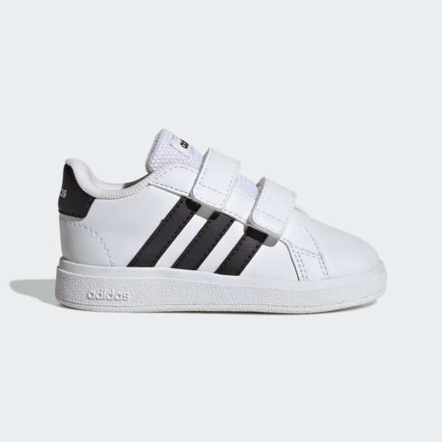 Adidas Grand Court Lifestyle Zapatillas Con Velcro Negro