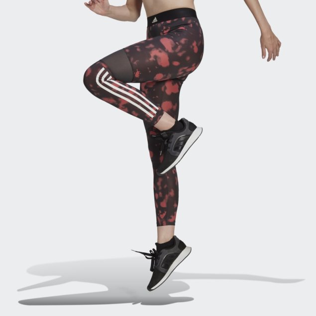 Leggings 7/8 Estampados Hyperglam Adidas Rojo