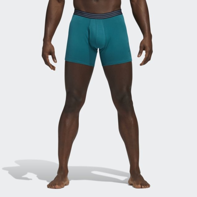 Calzoncillos Boxer Algodon 4 Pares Verde Oscuro Adidas