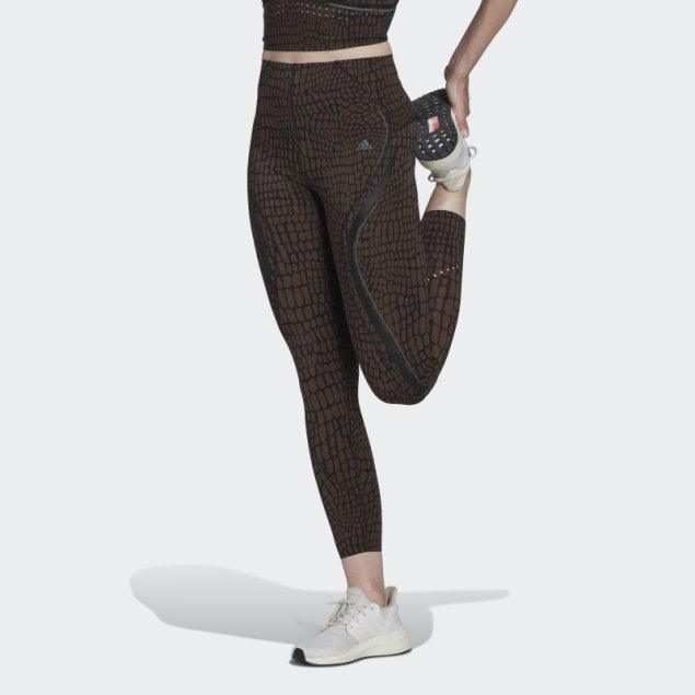 Tlrd Hiit Croco Luxe Leggings De Entrenamiento 7/8 Marrón Adidas