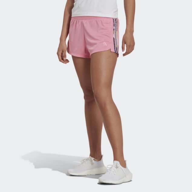 Rosa Adidas Aeroready Hecho Para Entrenar Shorts Florales Pacer