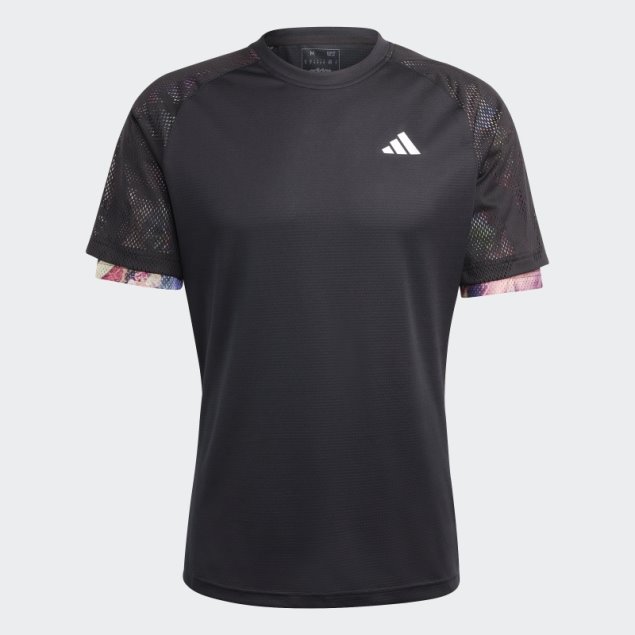 Camiseta Negra Melbourne Tennis Heat.rdy Raglan Adidas