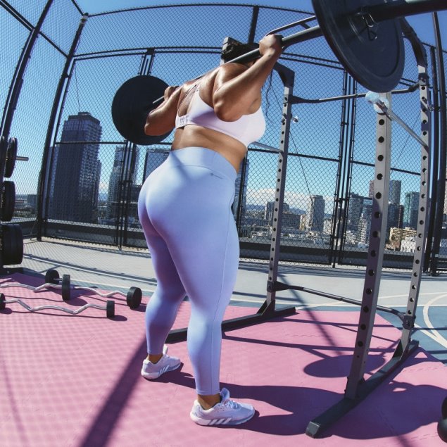 Leggings 7/8 De Talle Alto Con Bolsillo Oculto Violeta Plateado Optime De Adidas