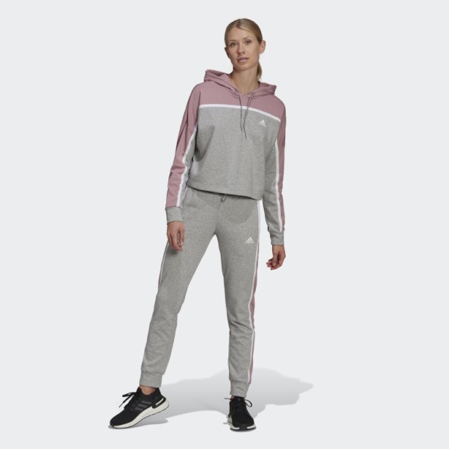 Chándal Adidas Sportswear Sutil Block Gris Medio Moda