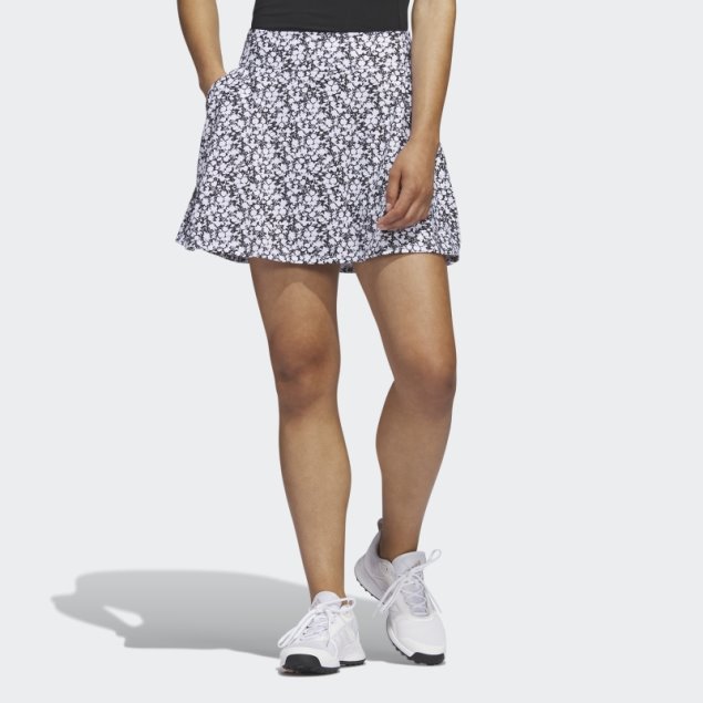 Falda Pantalón De Golf De 16 Pulgadas Estampada Negra Adidas