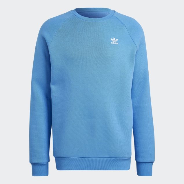Adidas Sudadera Azul Con Cuello Redondo Adicolor Essentials Trefoil