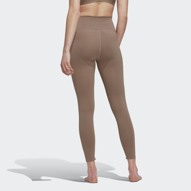 Adidas Yoga Luxe Studio 7/8 Leggings Marrón Calcáreo Moda