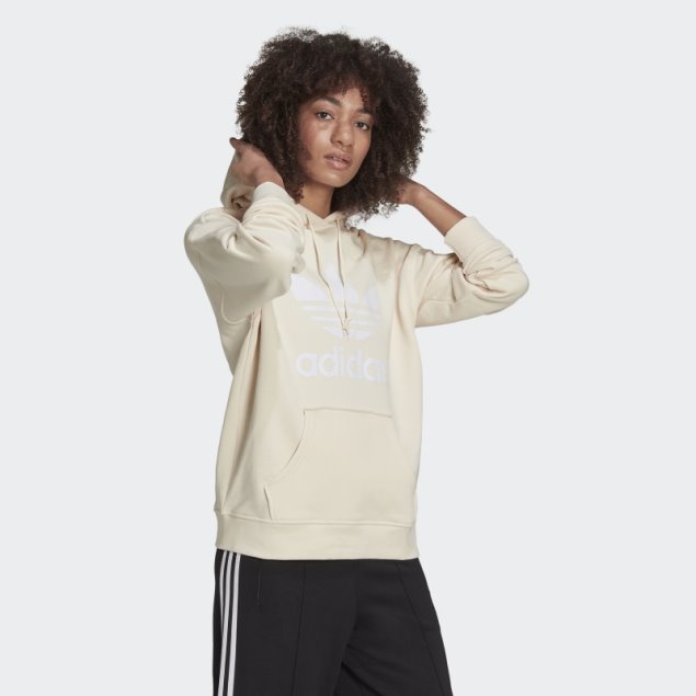 Sudadera Adidas Adicolor Trefoil Blanco
