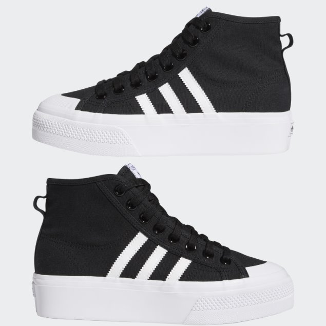 Adidas Nizza Plataforma Mid Zapatos Blanco Moda