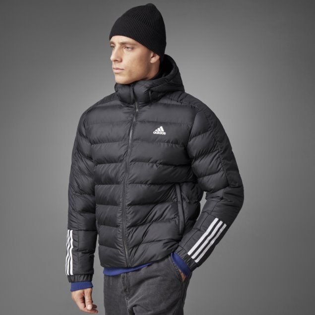 Chaqueta Con Capucha De Peso Medio De 3 Rayas De Itavic Adidas Negro