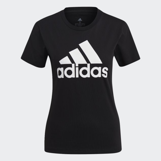 Elegante Camiseta Con El Logo De Adidas Essentials Blanca
