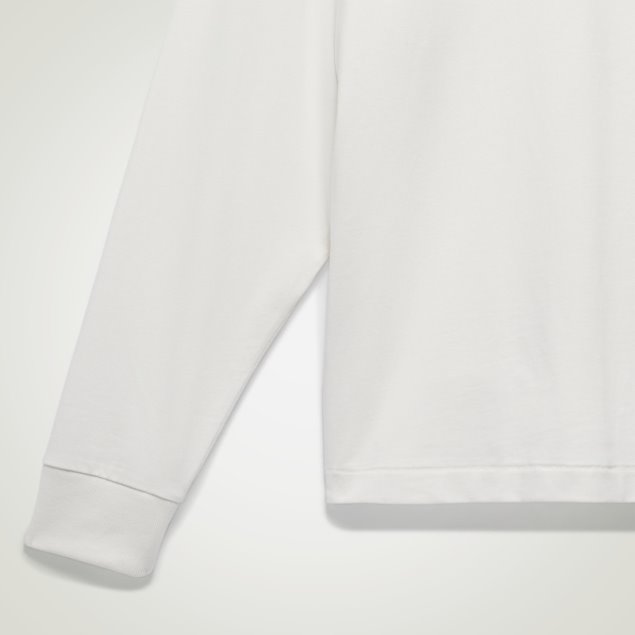 Adidas Camiseta De Manga Larga De Baloncesto Blanco De Moda