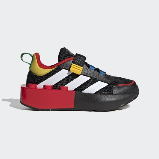 Adidas X Lego Tech Rnr Cordones Elásticos Y Top Strap Zapatos Negro
