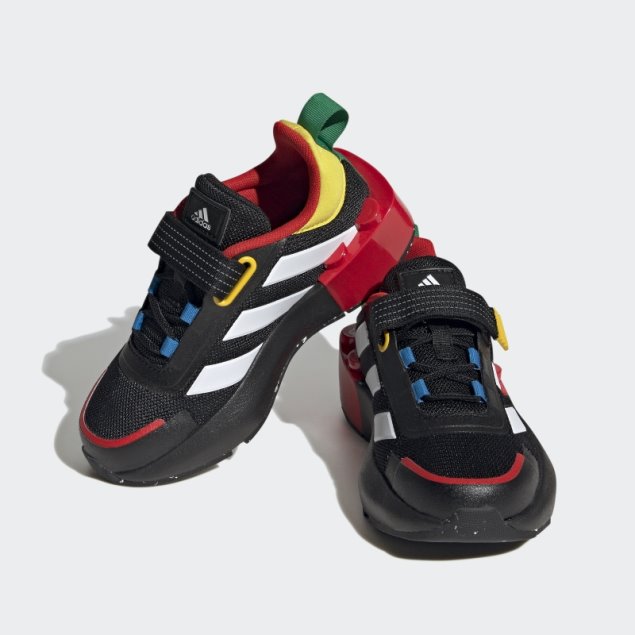Adidas X Lego Tech Rnr Cordones Elásticos Y Top Strap Zapatos Negro