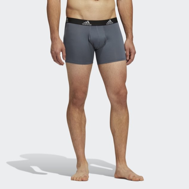 Pack De Tres Calzoncillos Grises De Adidas