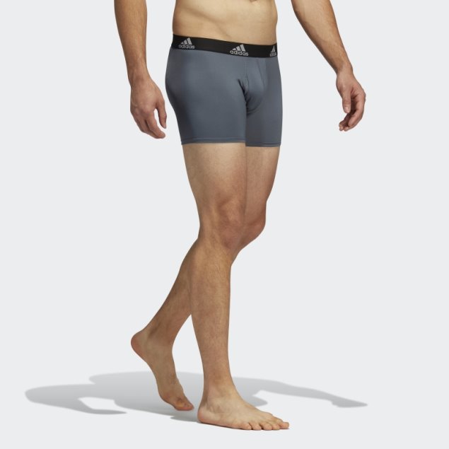 Pack De Tres Calzoncillos Grises De Adidas