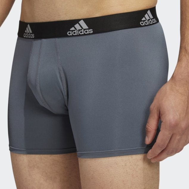 Pack De Tres Calzoncillos Grises De Adidas