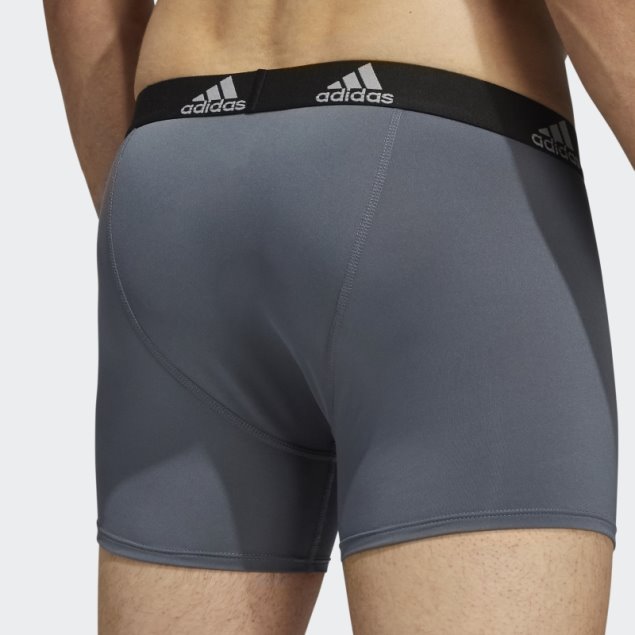 Pack De Tres Calzoncillos Grises De Adidas