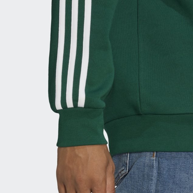 Sudadera Adicolor Classics 3-stripes Crew Adidas Verde Oscuro