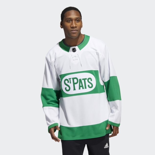 Camiseta Maple Leafs St Pats Adidas Blancas