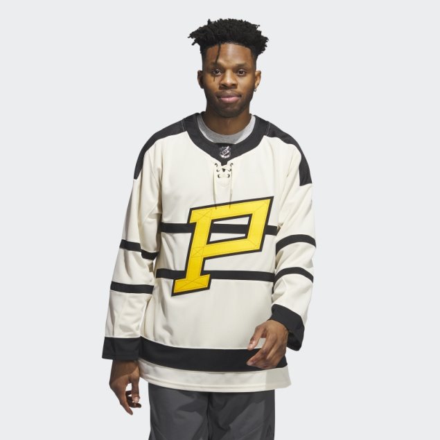 Camiseta Pingüinos Auténtico Invierno Clásico Wordmark Beige 15 Ccm-sld Adidas