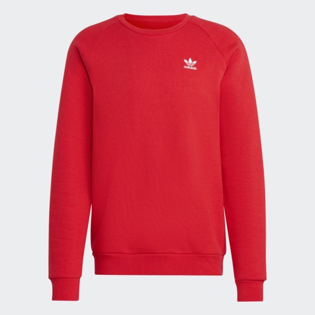 Sudadera Con Cuello Redondo Adidas Trefoil Essentials Escarlata