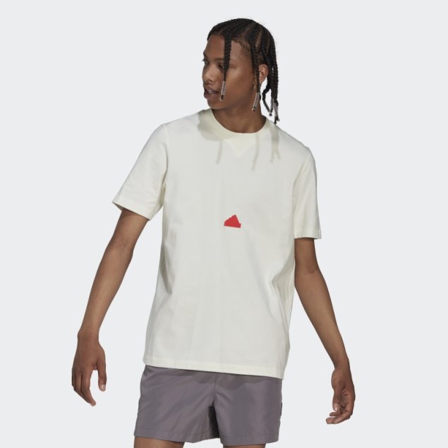 Camiseta Blanca Clásica Adidas