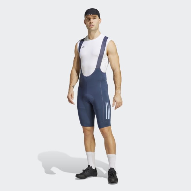 Culote De Ciclismo Acolchado Azul Marino Adidas