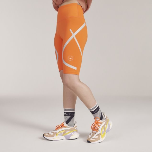Adidas By Stella Shorts De Ciclismo Naranja Mccartney Truepace