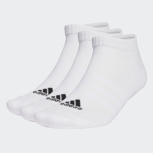Calcetines Deportivos Acolchados Corte Bajo 6 Pares Adidas Blanco