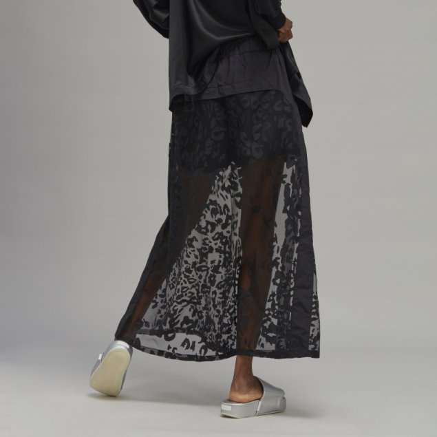 Adidas Y-3 Falda De Leopardo Transparente