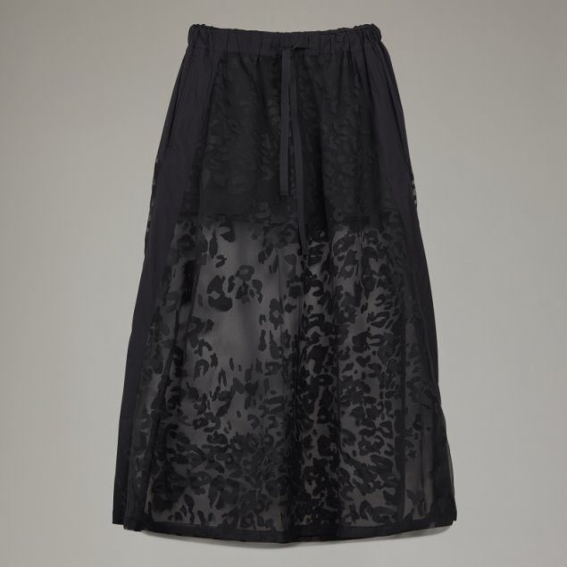 Adidas Y-3 Falda De Leopardo Transparente