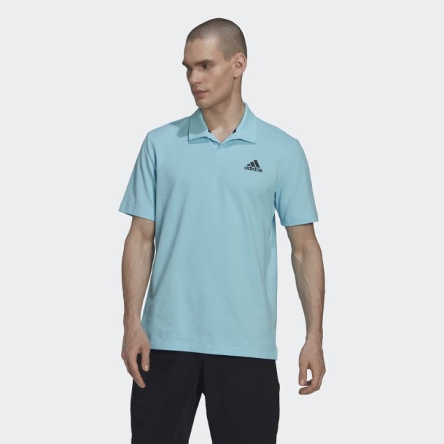 Polo De Tenis Adidas Clubhouse 3-bar Azul