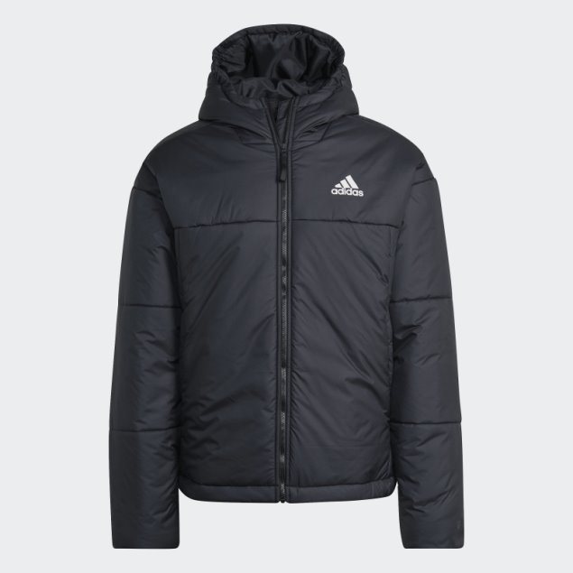 Adidas Bsc Chaqueta Con Capucha Y 3 Rayas En Negro