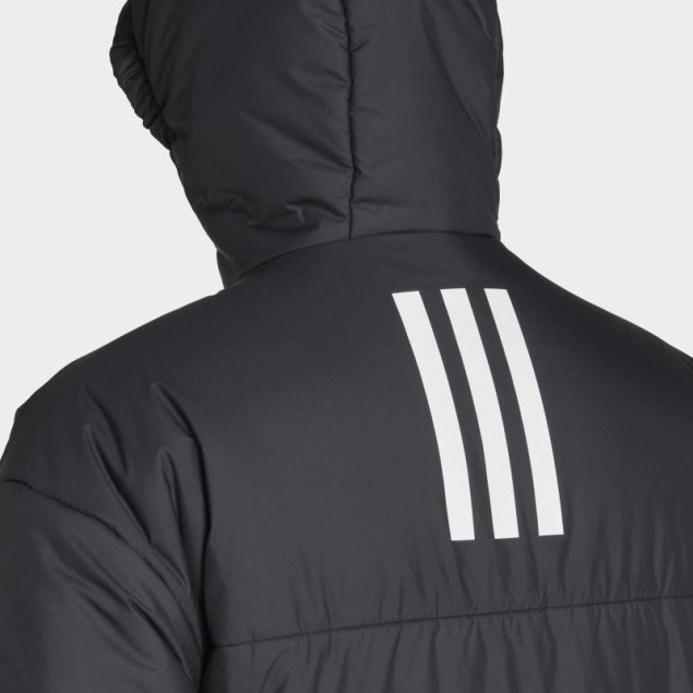 Adidas Bsc Chaqueta Con Capucha Y 3 Rayas En Negro