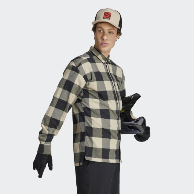 Camiseta De Manga Larga De Franela De La Marca Five Ten De Los Valientes (neutral) Sabana Adidas