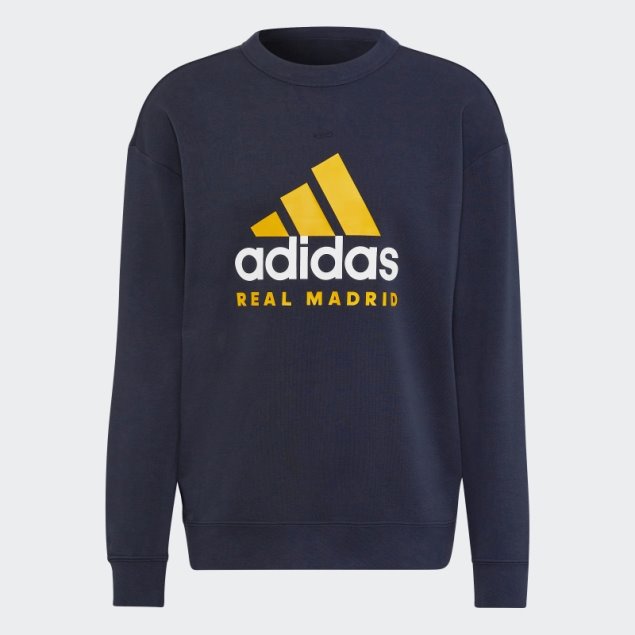 Sudadera Con Capucha Real Madrid Dna Adidas Night Azul Marino