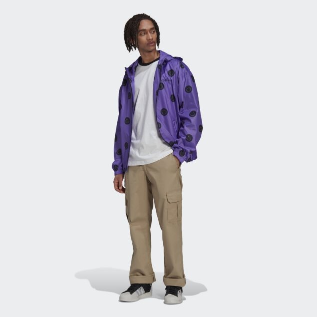 Cortavientos Con Estampado Allover Rush Morado De Adidas