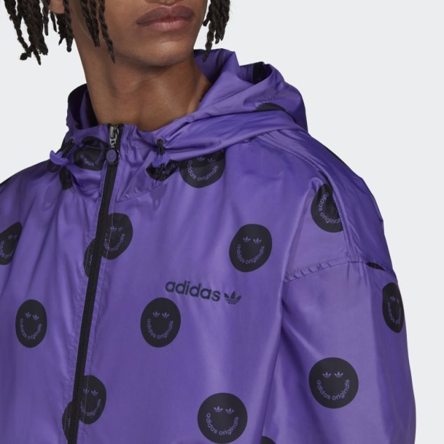 Cortavientos Con Estampado Allover Rush Morado De Adidas