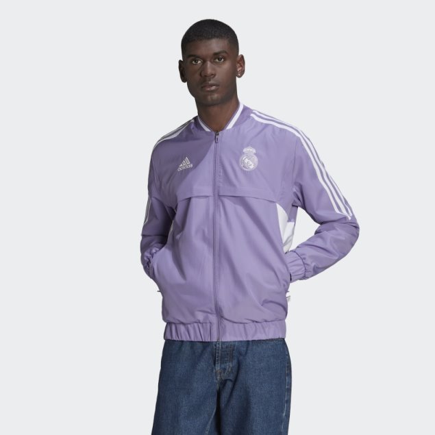 Chamarra Adidas Real Madrid Himno Lila