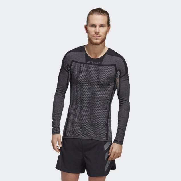 Camiseta Interior De Manga Larga Terrex Drynamo Negro Adidas