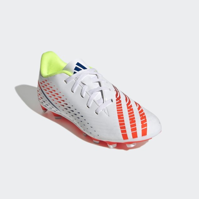 Blanco Predator Edge.4 Tacos De Tierra Flexibles Adidas