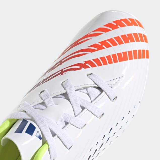 Blanco Predator Edge.4 Tacos De Tierra Flexibles Adidas