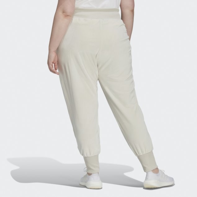 Joggers Acogedores De Terciopelo Adidas Holidayz De Aluminio (talla Grande)