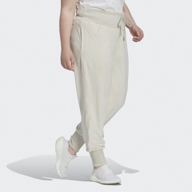 Joggers Acogedores De Terciopelo Adidas Holidayz De Aluminio (talla Grande)