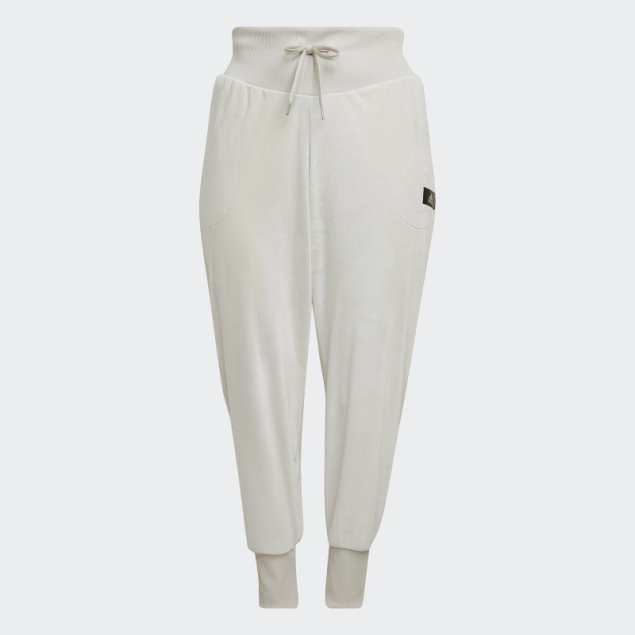 Joggers Acogedores De Terciopelo Adidas Holidayz De Aluminio (talla Grande)