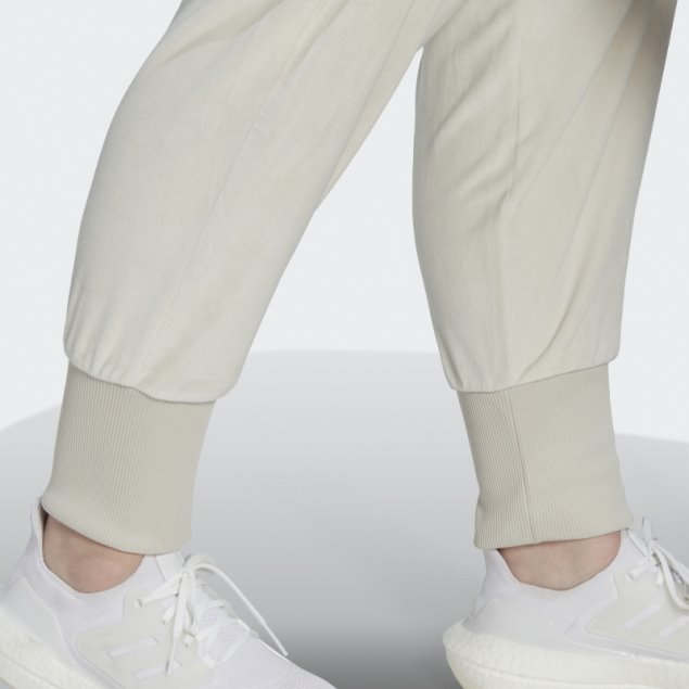 Joggers Acogedores De Terciopelo Adidas Holidayz De Aluminio (talla Grande)