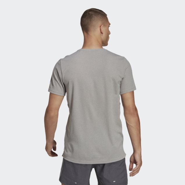 Camiseta Gris Medio Adidas Own The Run Heather