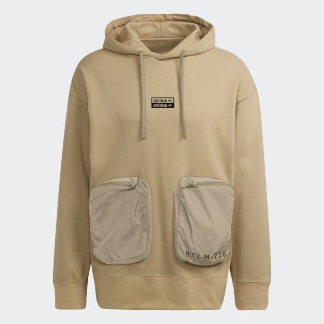 Tono Beige Adidas R.y.v. Sudadera Con Capucha Holgada